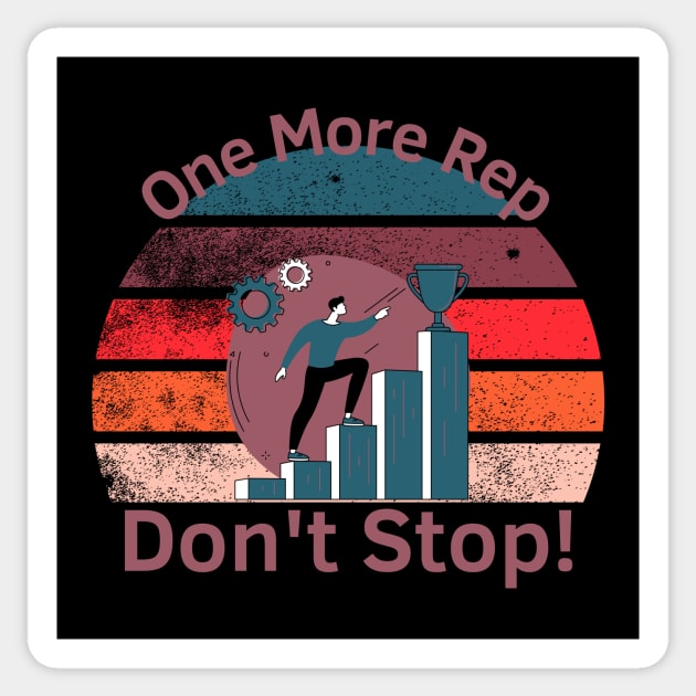 One More Rep Sticker by Statement-Designs